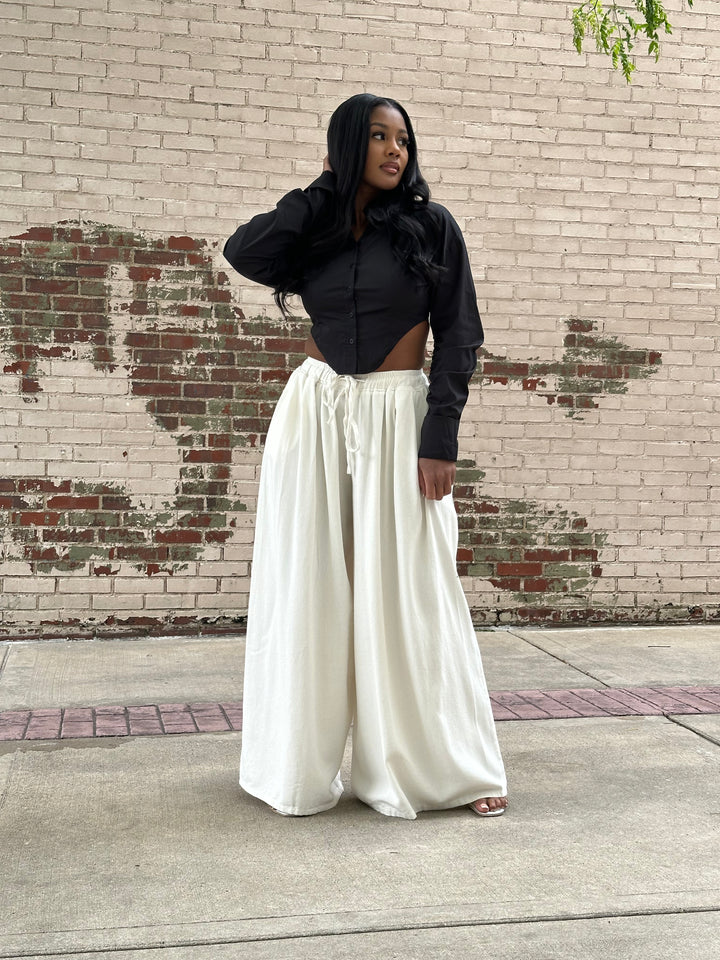 All Wide Elastic Waist Jean (Dark Denim)