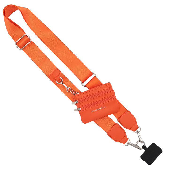 Fancy Gurl Phone  Holder - Big Strap Solid Color w/Pouch