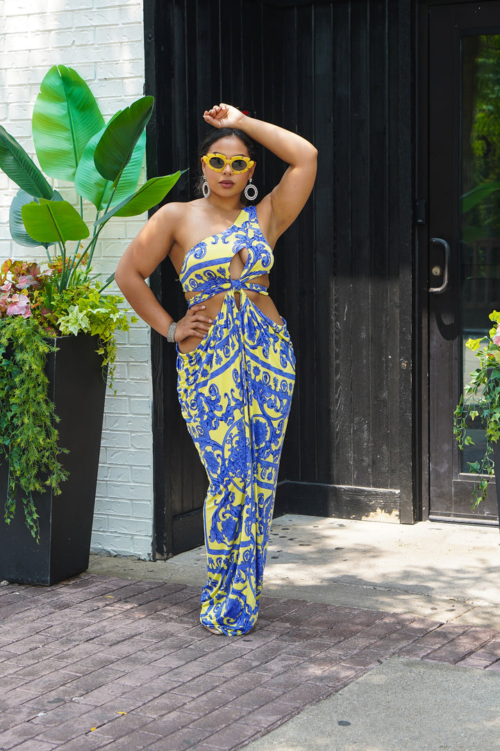 Nedra Cut-out Fitted Dress