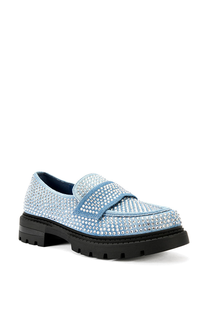 Thumper denim bling Loafer