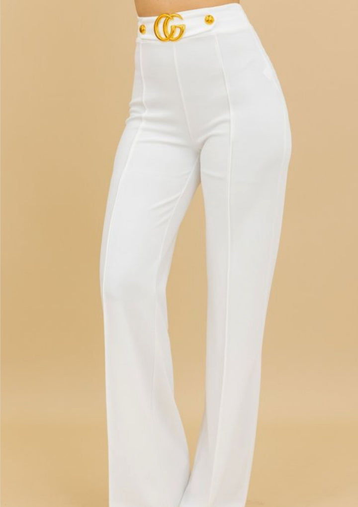Gold CG creased Flare Pants (More Colors)