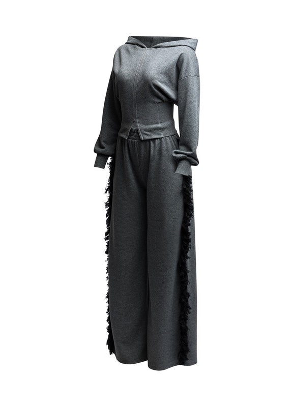It's Chill Day 2pc Fringe Jogger Set