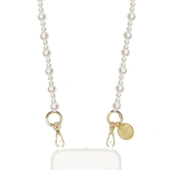 Double Pearl crossbody phone holder -Medium