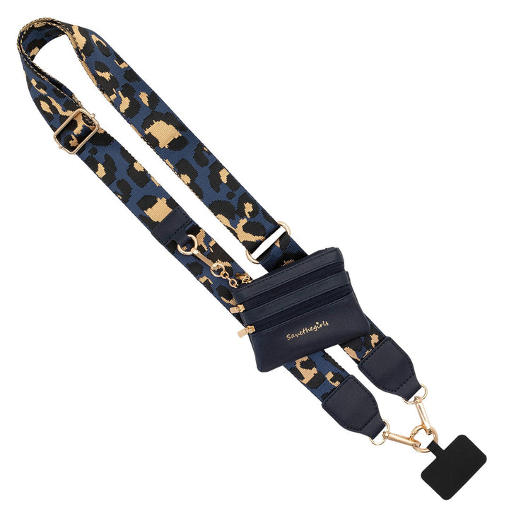 Fancy Gurl Phone Holder- Lifestyle Collection -Big Strap w/Zipper Pouch