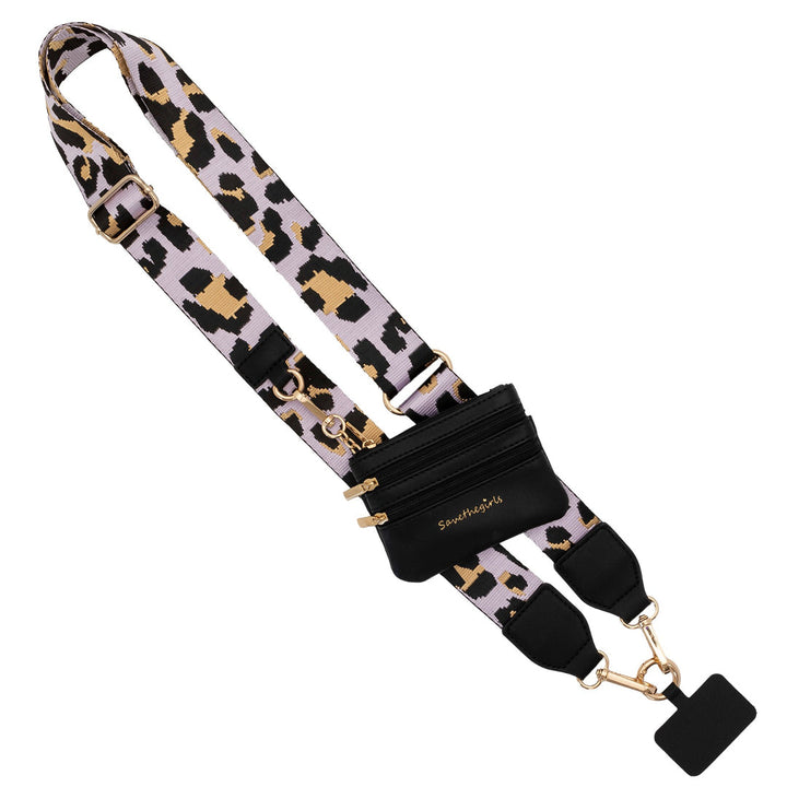 Fancy Gurl Phone Holder- Lifestyle Collection -Big Strap w/Zipper Pouch