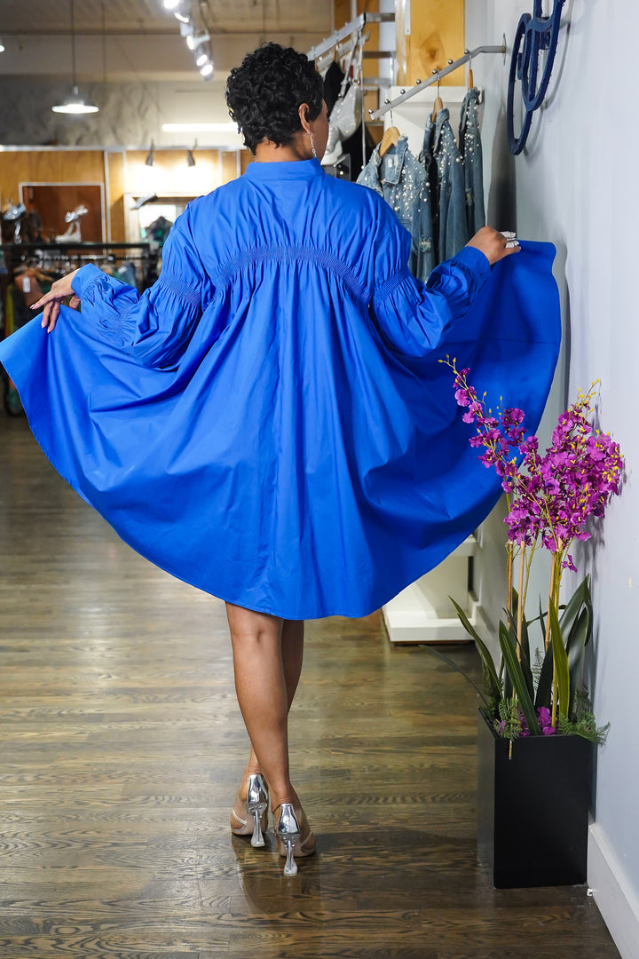 Belita Oversized Top/Dress (Royal Blue)