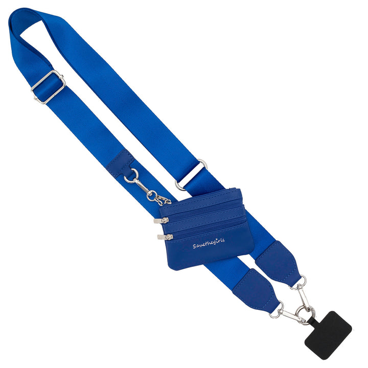 Fancy Gurl Phone  Holder - Big Strap Solid Color w/Pouch