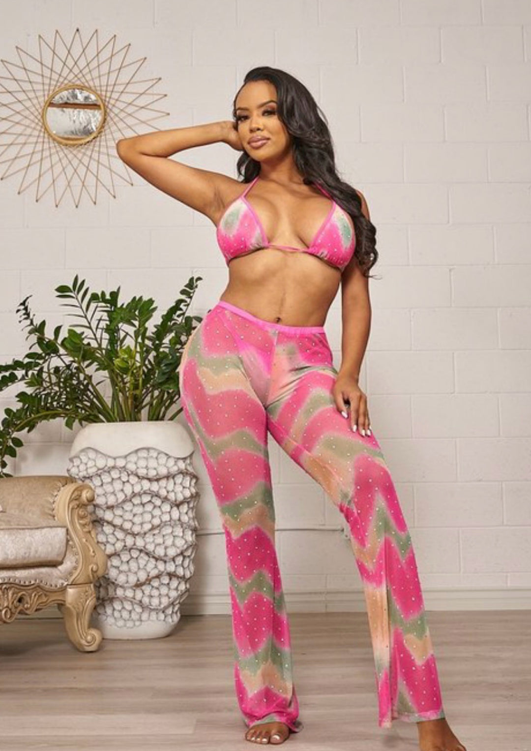 Stoned Out Swimsuit Set