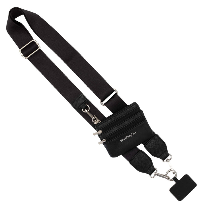 Fancy Gurl Phone  Holder - Big Strap Solid Color w/Pouch
