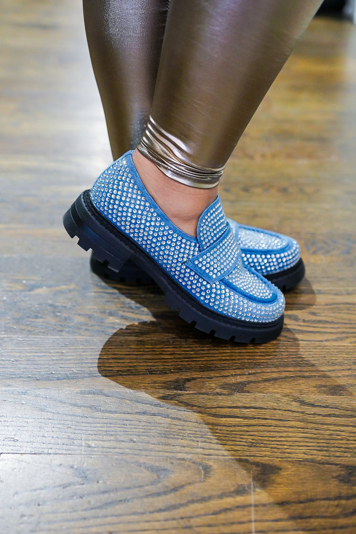 Thumper denim bling Loafer