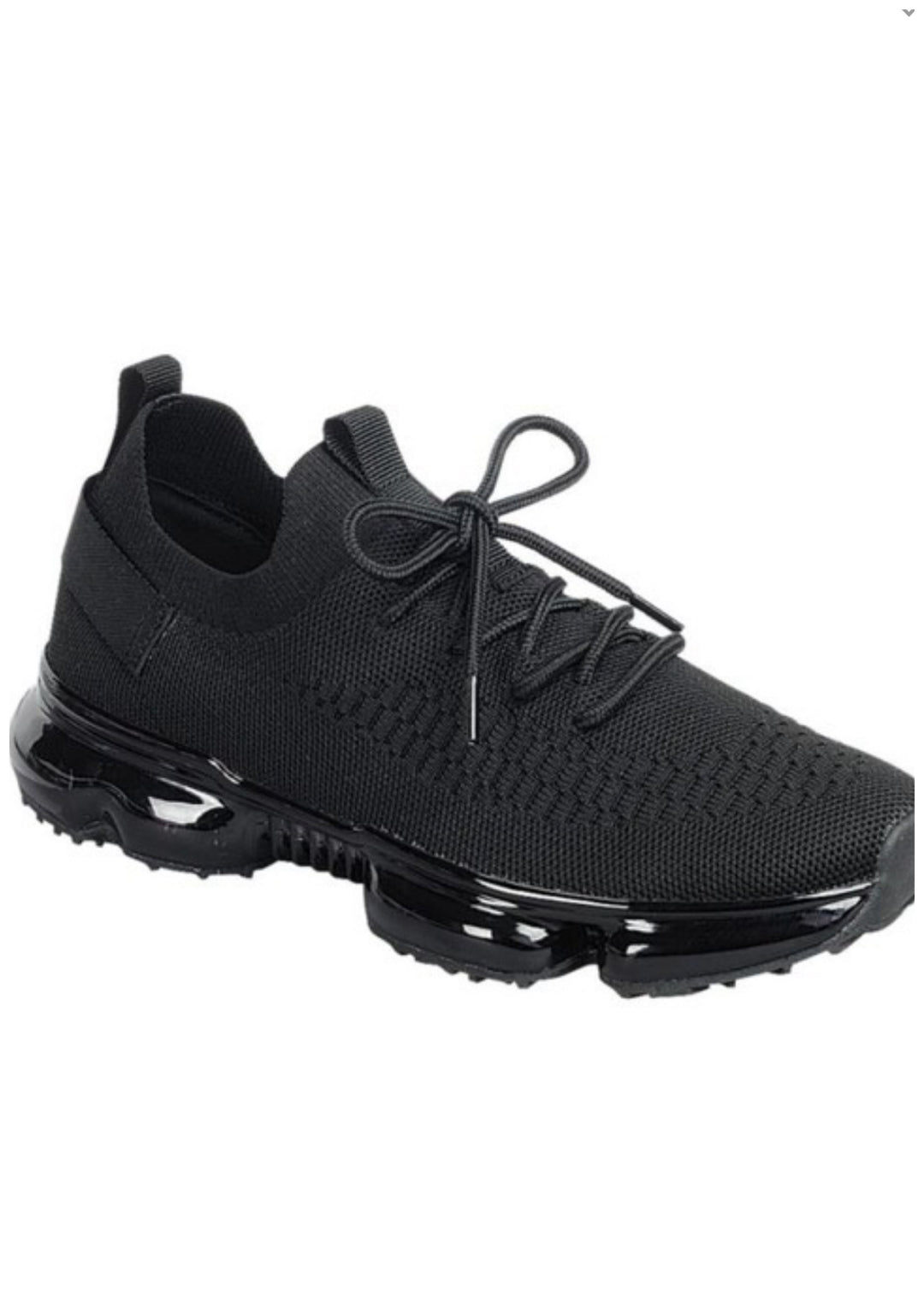 Fantasy Comfy Tie UP Sneaker - (Black)