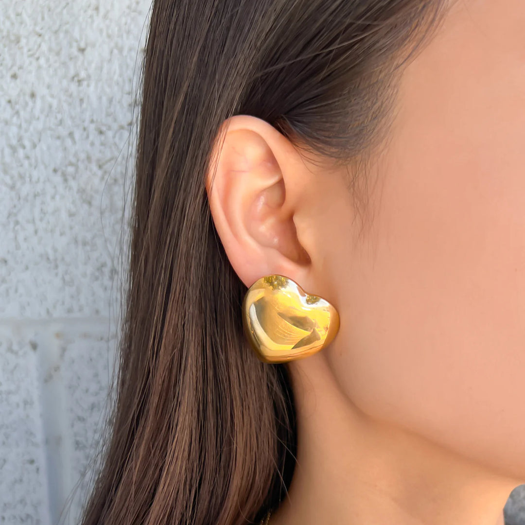 Puff Heart Earrings