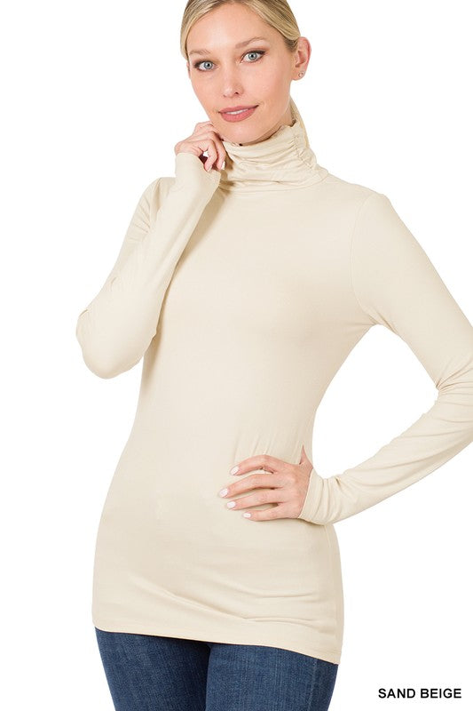 Brushed soft Turtleneck Top