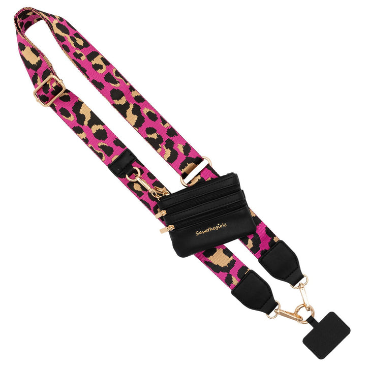 Fancy Gurl Phone Holder- Lifestyle Collection -Big Strap w/Zipper Pouch