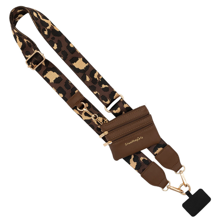 Fancy Gurl Phone Holder- Lifestyle Collection -Big Strap w/Zipper Pouch