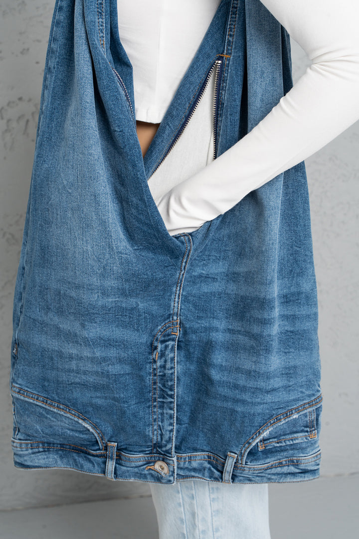Zip it Around Denim Purse