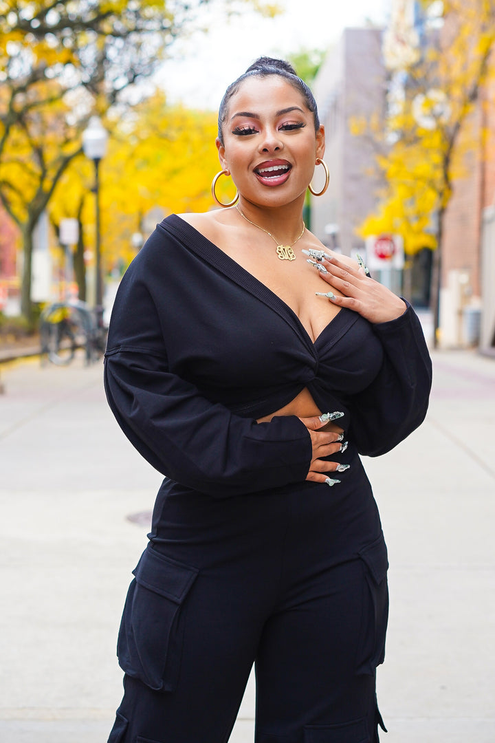 Cross it over Terry Top (Avail in Black, Khaki, Grey, Red)