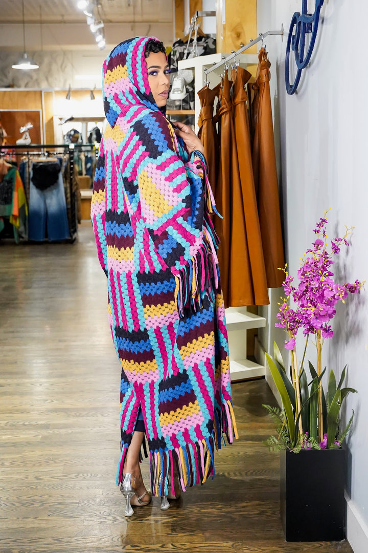 The Festive Fringe Cardigan (Without Hood)