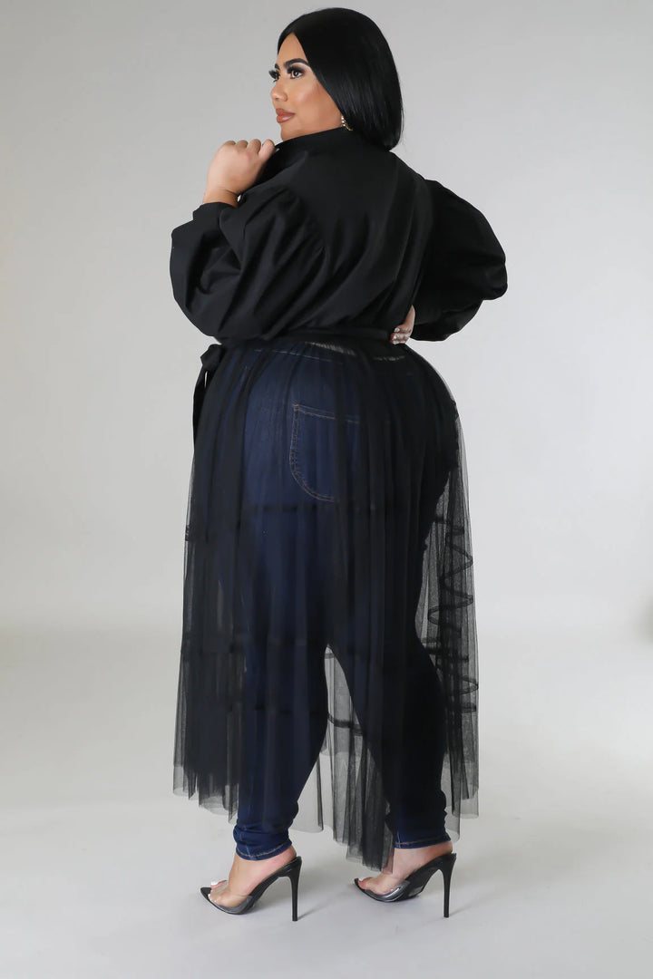 Tulle Fantasy Balloon Sleeve Top (More colors)