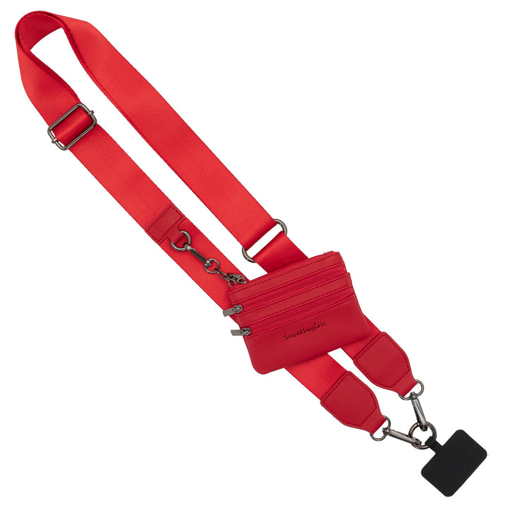 Fancy Gurl Phone  Holder - Big Strap Solid Color w/Pouch