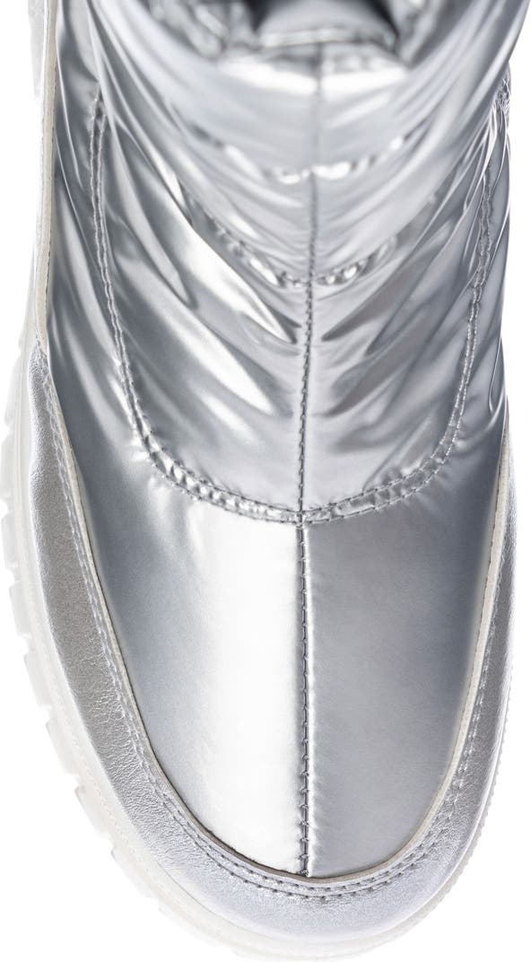 Silver Dash Platform Bootie