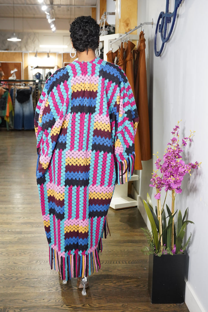 The Festive Fringe Cardigan (Without Hood)