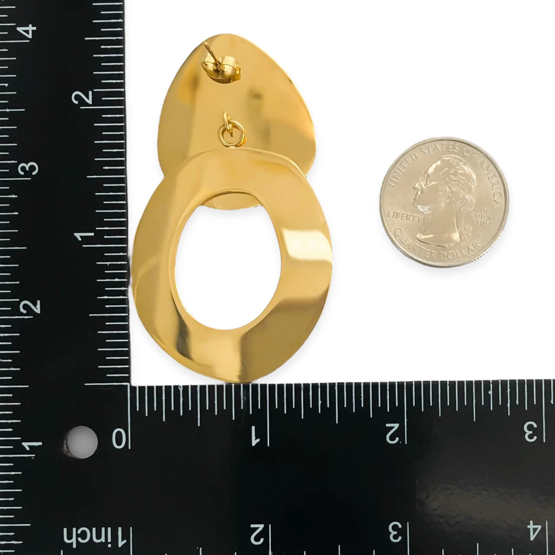 Double up Circle Earrings