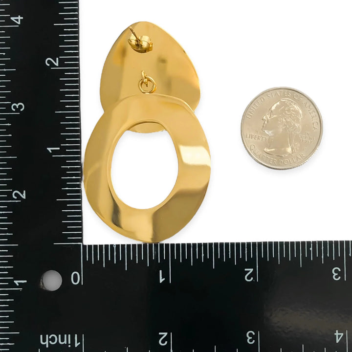 Double up Circle Earrings