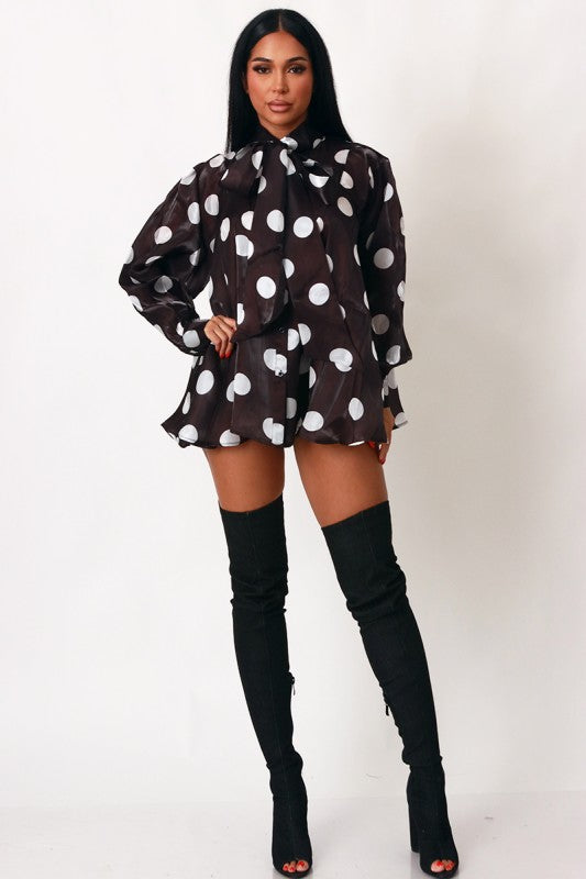 Koko Sheer Polka Dot Top