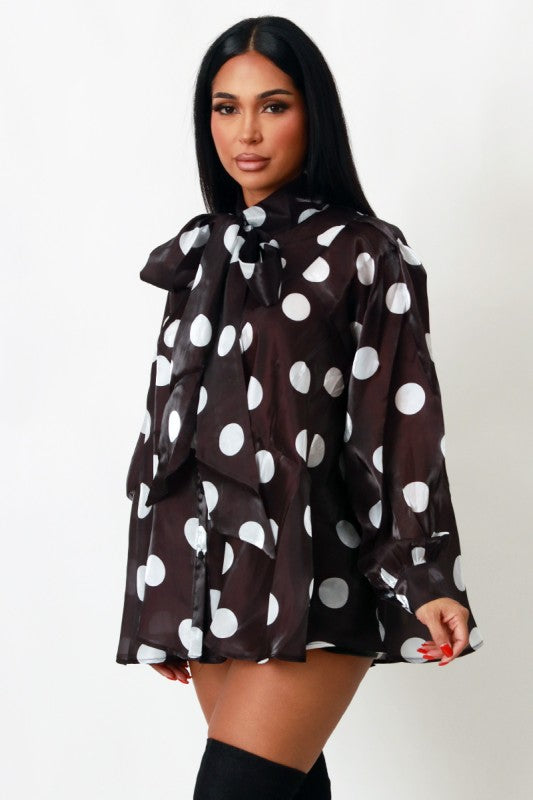 Koko Sheer Polka Dot Top