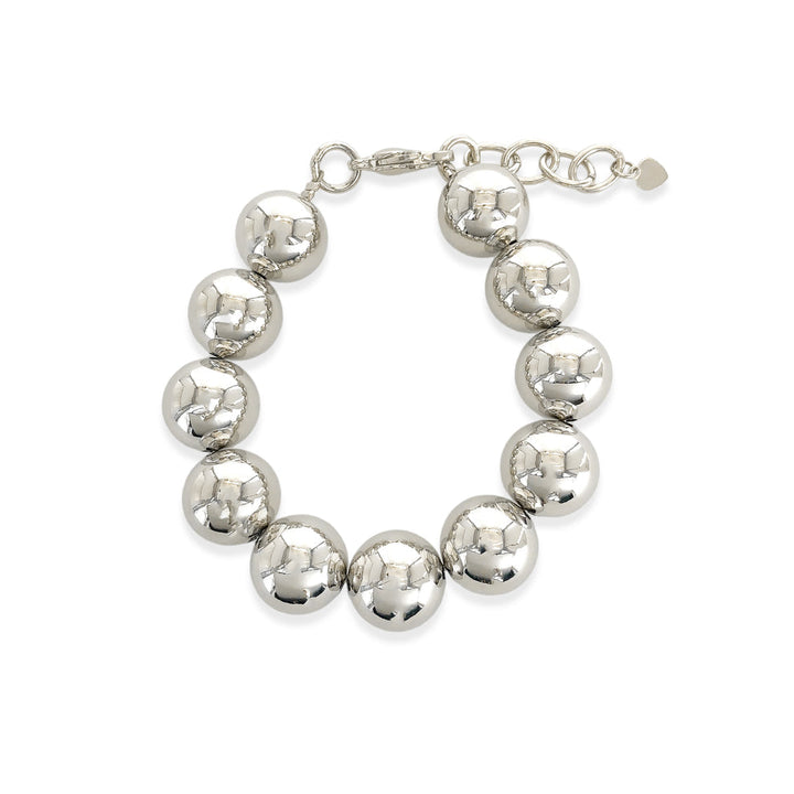 Golden Sphere 16mm Bracelet (Silver)
