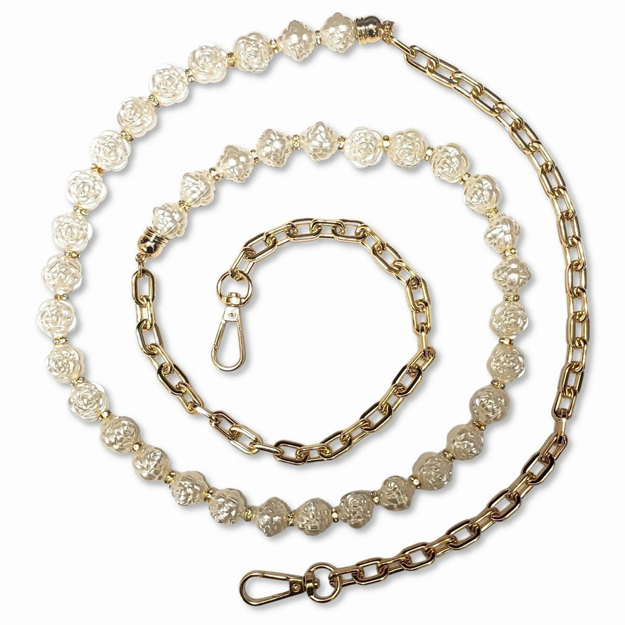 Pearl & Metal Chain Phone Holder