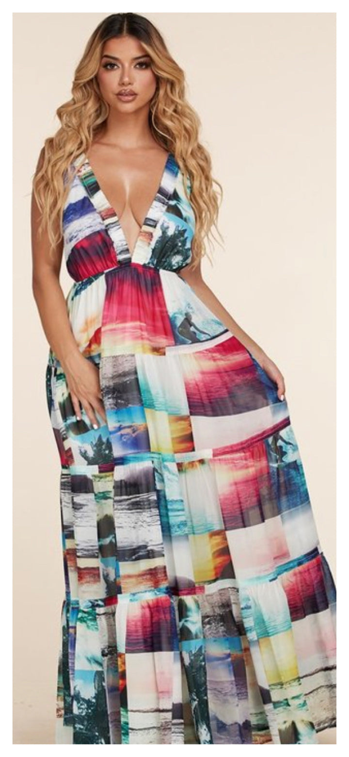 Delightful Springs Maxi Dress (Also Avail in Plus Size)