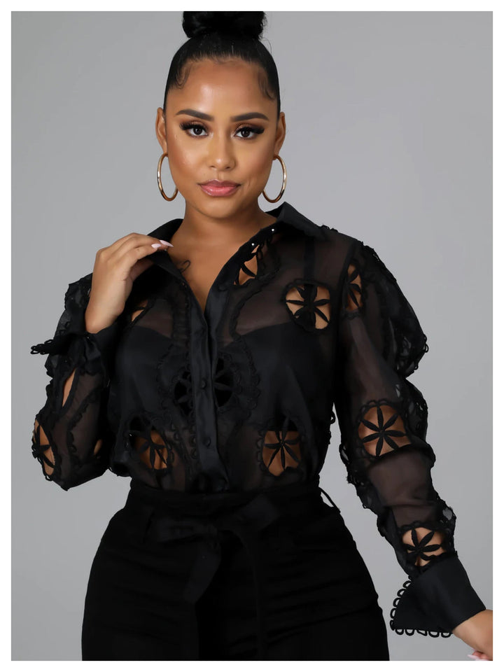Fairy Tale Wing Lace Top Sage Small