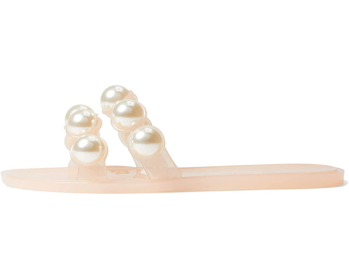 Double Pearls Clear Sandals Pink Size 6
