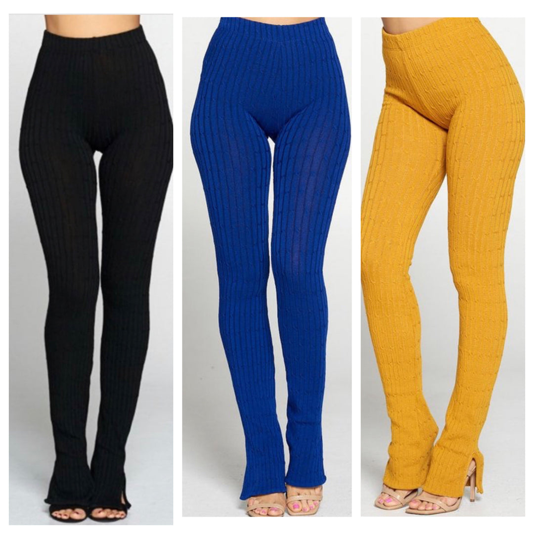 Seemless Leggings w/side Slit (More Colors)