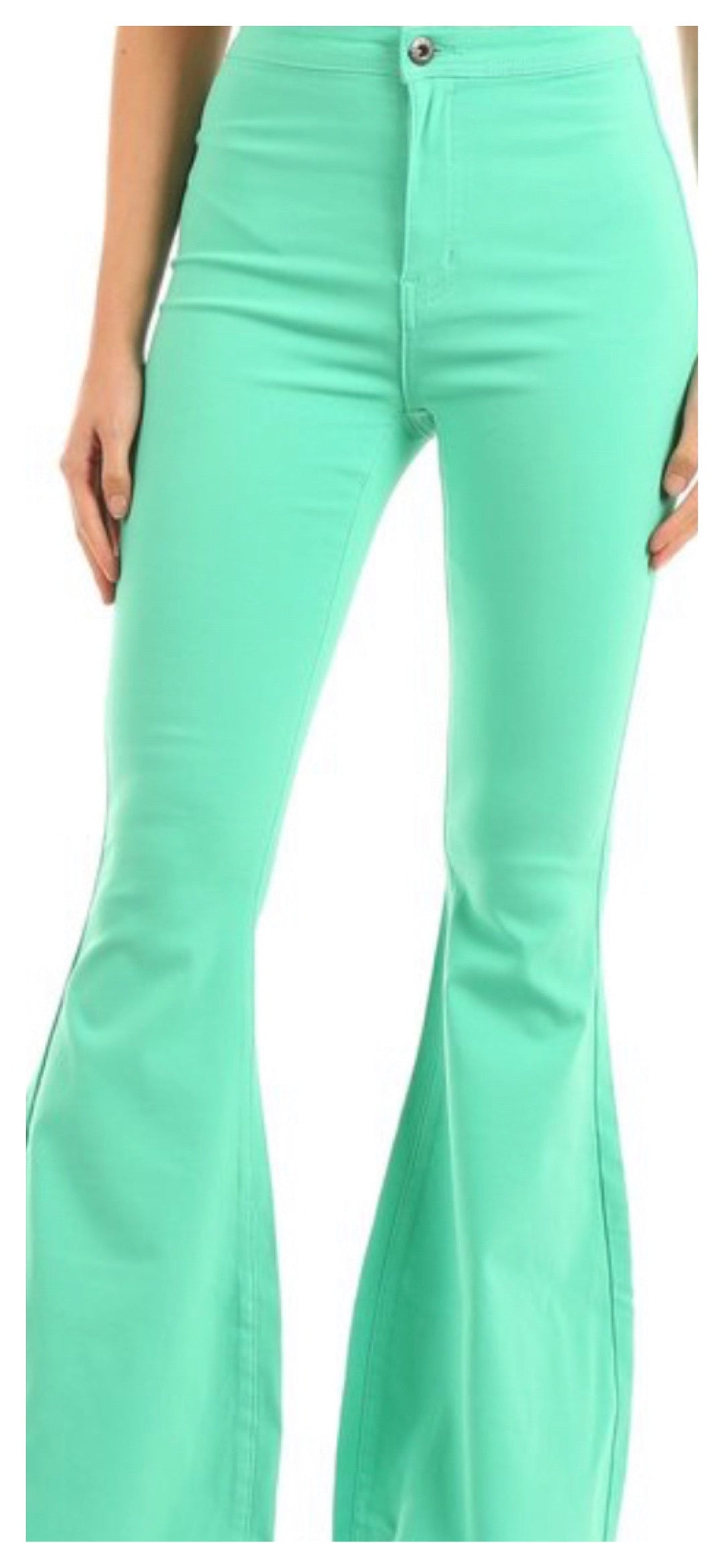 Stretch it Wide Leg stretch Jeans - Mint