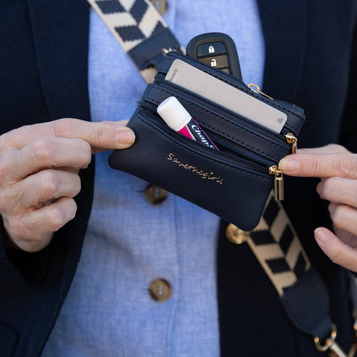 Clip &amp; Go Strap w/Zippered Pouch Chevron