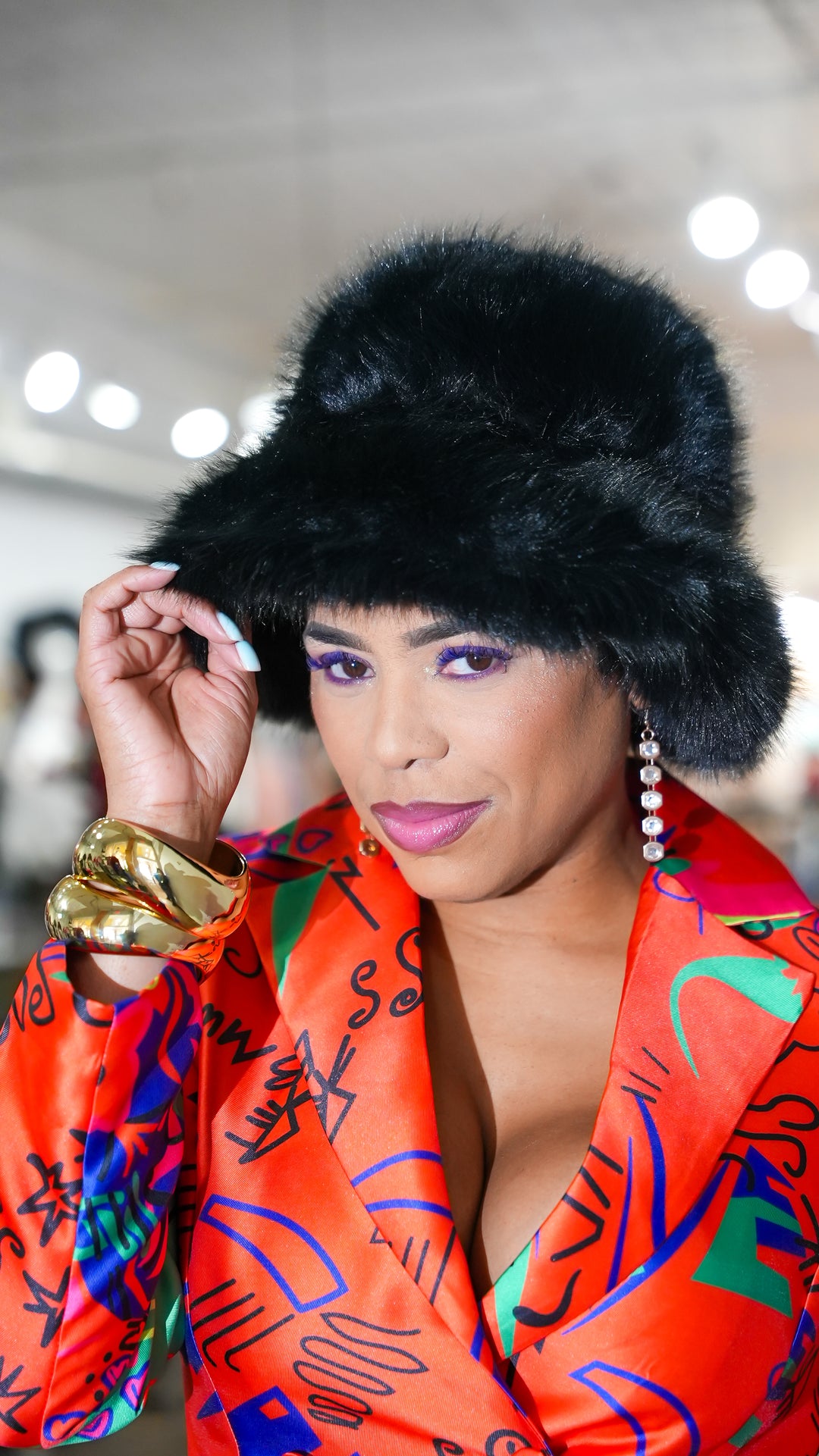 Fluffy Faux Fur Bucket Hat