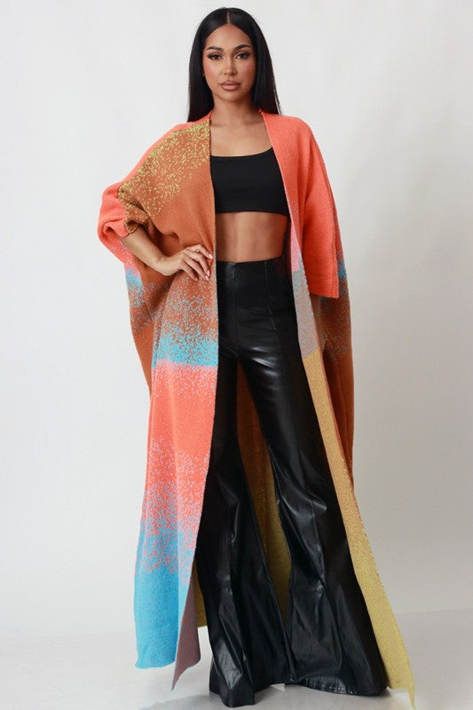 Blended in Ombré Long Cardigan