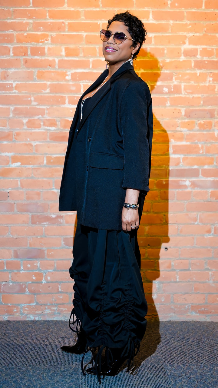 Oversized Button Blazer