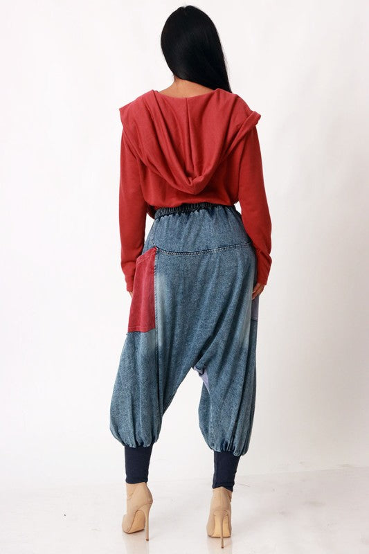 Twist Around Oversized Hoodie Sweatshirt Sweater (Wine)