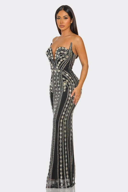 Regal Nights Embellished Dress