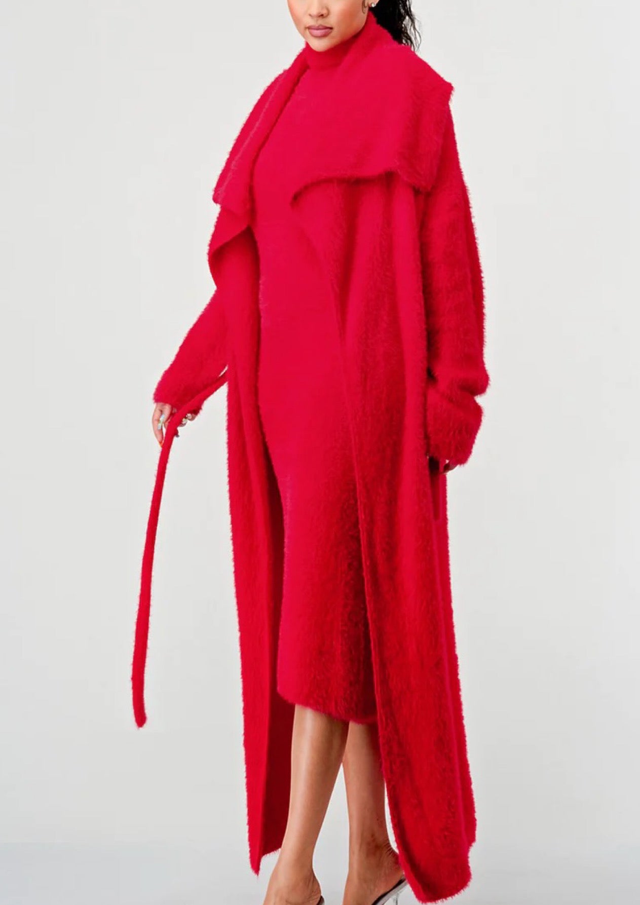Lolita Warm & Cozy 2pc Dress Set (Red)