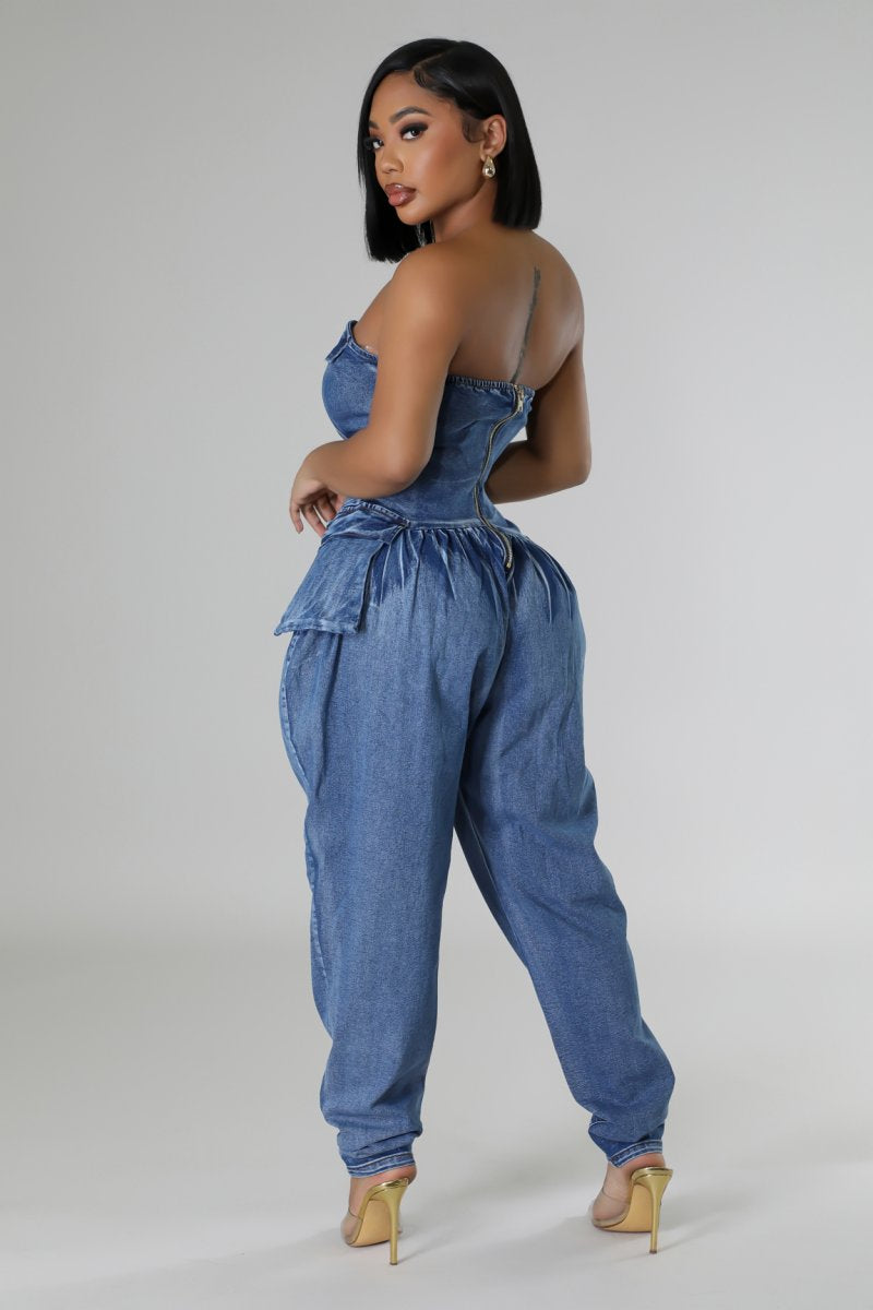 Meliza Tube Stretch Jumpsuit