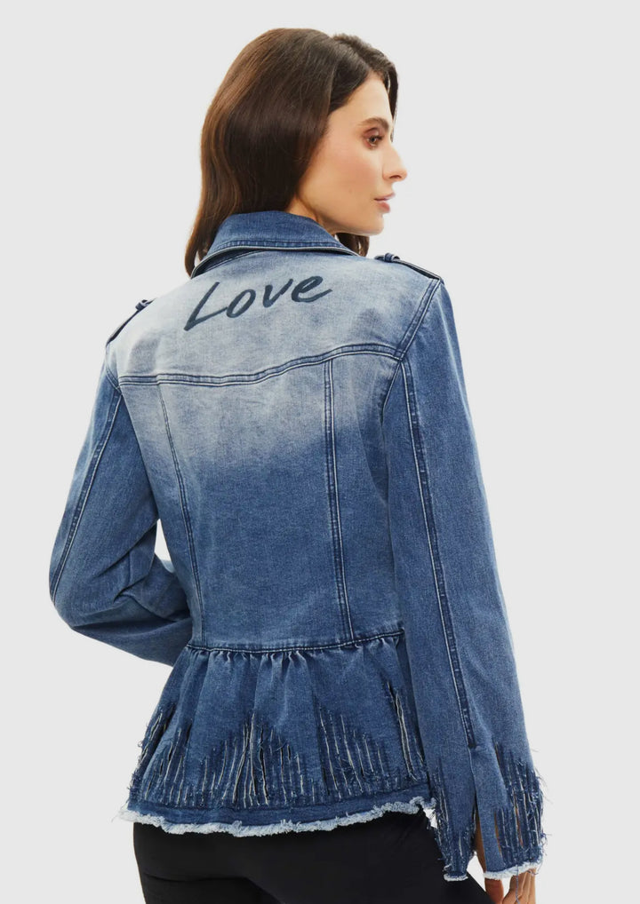 Cut it Up Love Denim Jacket