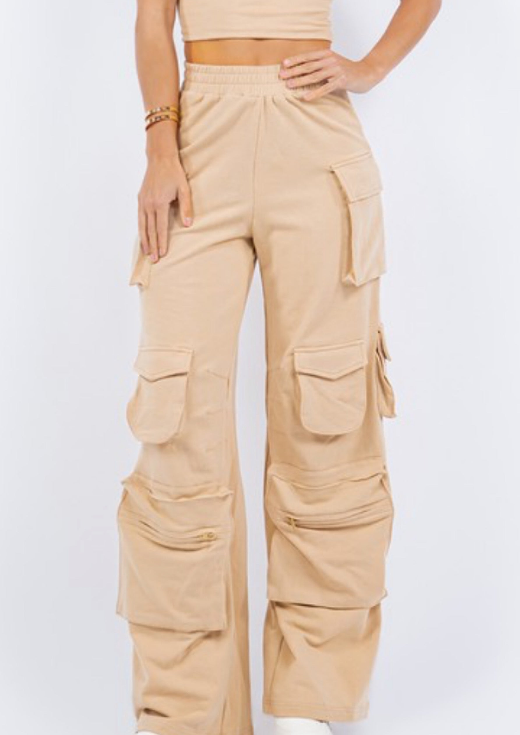 Cargo pants big pockets fashion