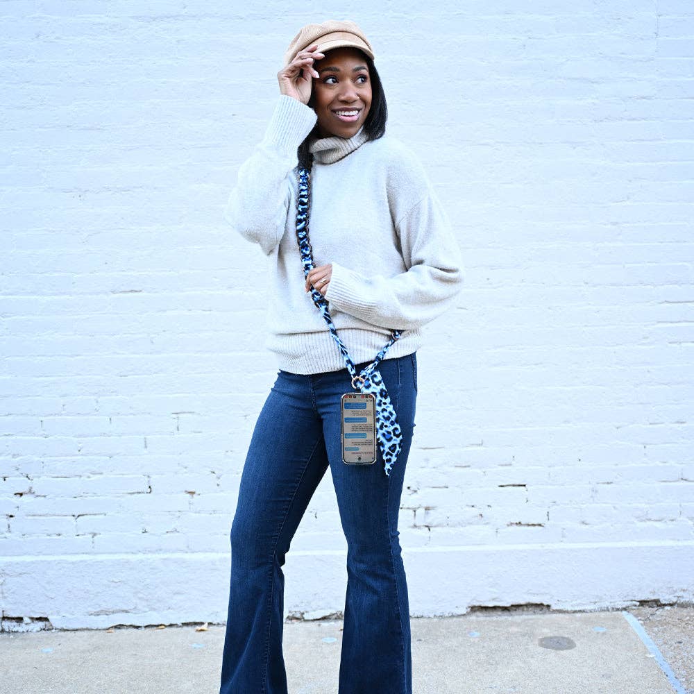 Clip &amp; Go Crossbody Coconut Scarf Phone Holder