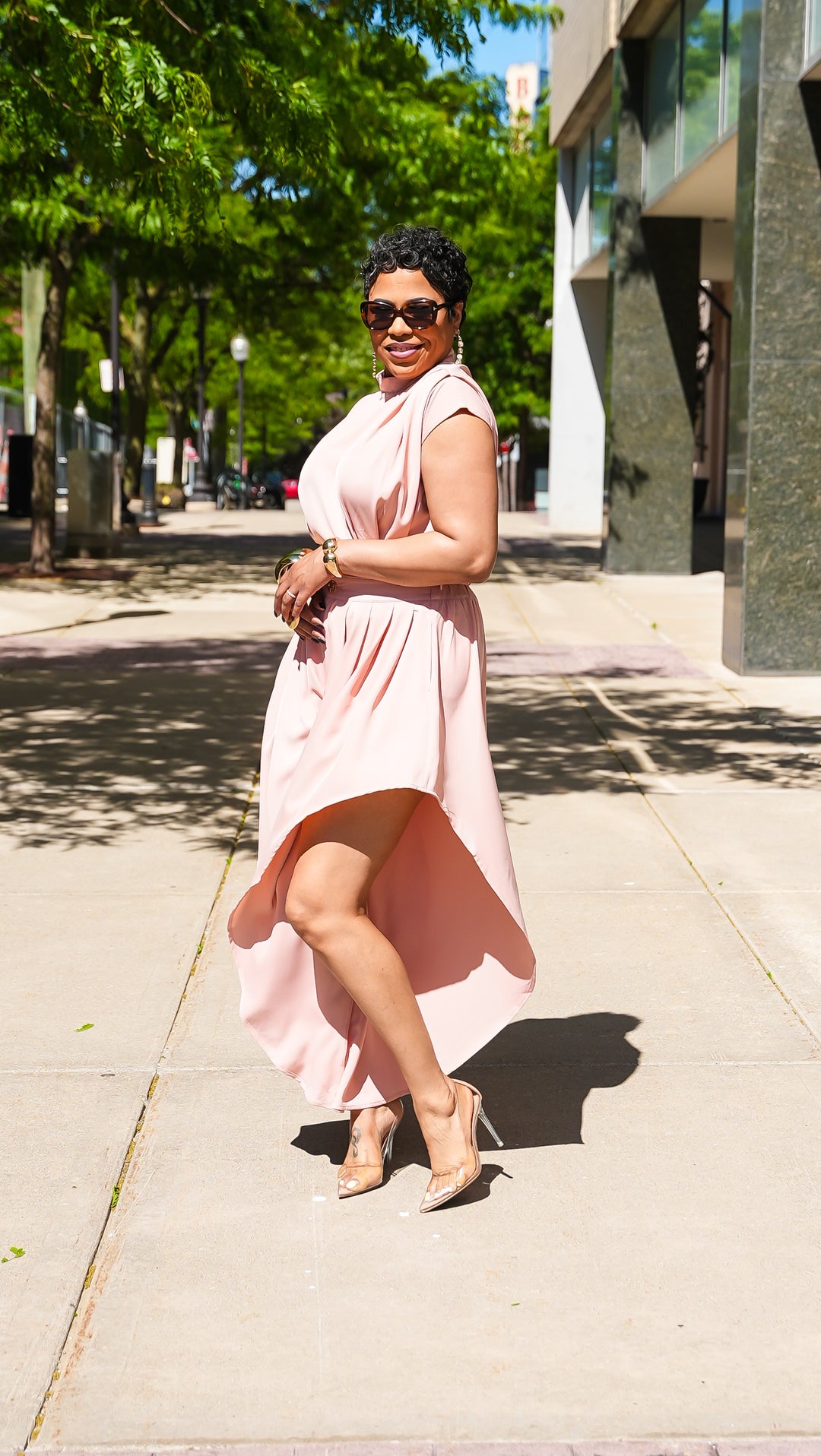 Pleated &amp; Draped Over Pants