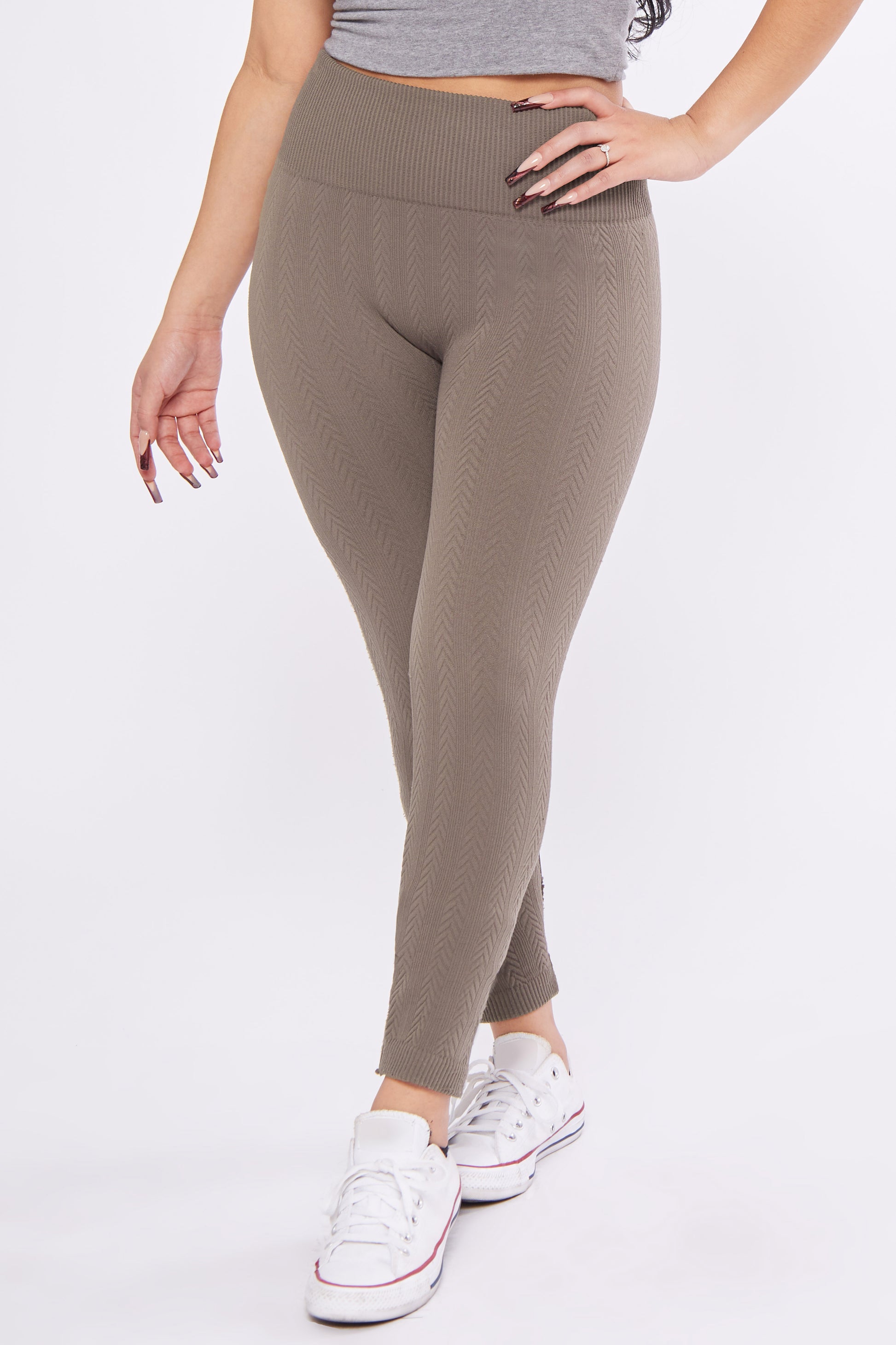 Fleeced Lined Fine Ribbed Leggings – My Sisters' Closet